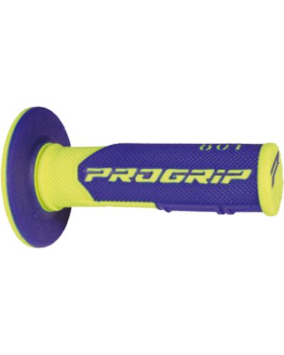 Poignée Scooter Cross / Tout Terrain PROGRIP Poignées Progrip 801 - MX - Double densité jaune fluo-bleu