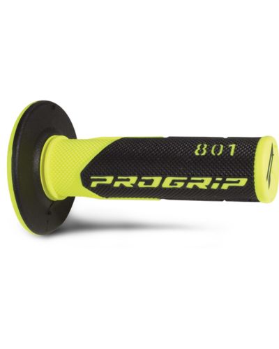 Poignée Scooter Cross / Tout Terrain PROGRIP Poignées Progrip 801 - MX - Double densité jaune fluo-noir