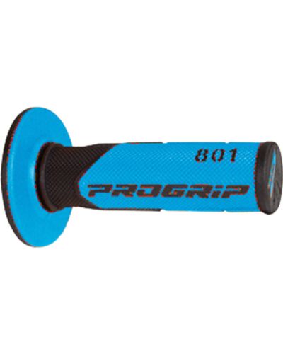 Poignée Scooter Cross / Tout Terrain PROGRIP Poignées Progrip 801 - MX - Double densité noir-bleu clair