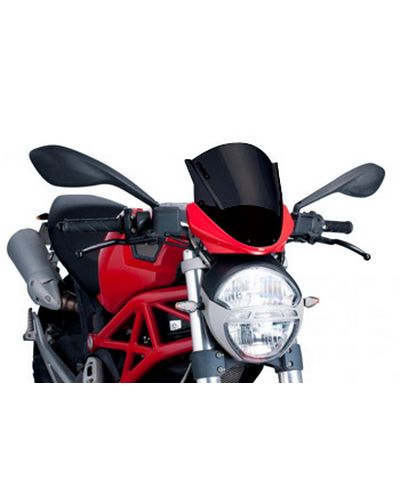 Bulle Spécifique PUIG H.P. Ducati MONSTER 696/796/1100 pour TDF DUCATI Noir