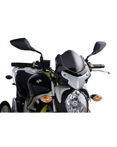 Saute Vent Moto Spécifique PUIG NAKED2 Suzuki GLADIUS 2009-16 Fume Fonce