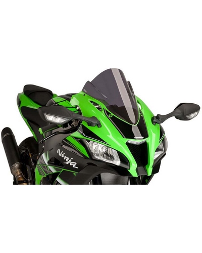 Bulle Spécifique PUIG Racing Kawasaki ZX-10 R 2016-17 Fume Fonce