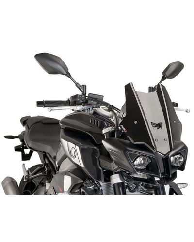 Bulle Spécifique PUIG Racing Yamaha MT-10 2016-18 Noir