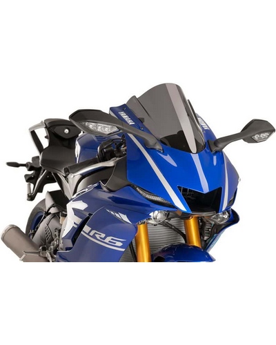 Bulle Spécifique PUIG Racing Yamaha YZF R6 2017-18 Fume Fonce