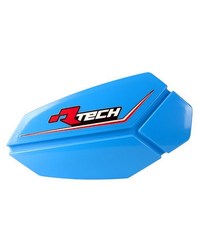 Protège Main Moto RACETECH Coque de protège-mains RACETECH R20 bleu clair E-Bike