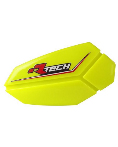Protège Main Moto RACETECH Coque de protège-mains RACETECH R20 jaune fluo  E-Bike