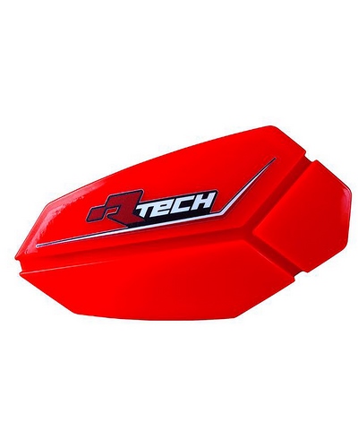 Protège Main Moto RACETECH Coque de protège-mains RACETECH R20 rouge fluo E-Bike