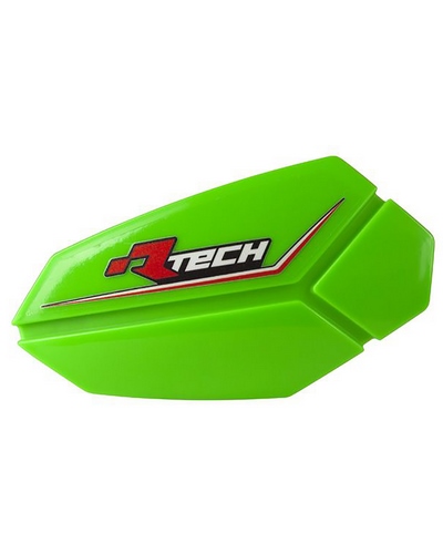 Protège Main Moto RACETECH Coque de protège-mains RACETECH R20 vert fluo E-Bike