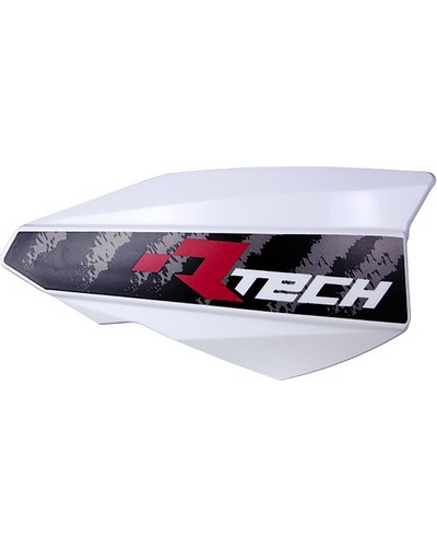 Protège Main Moto RACETECH Coque de protège-mains RACETECH Vertigo blanc E-Bike