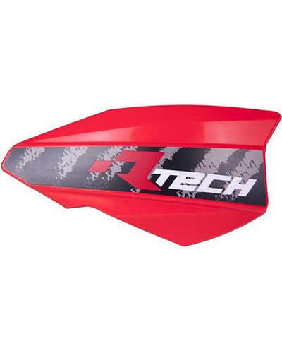 Protège Main Moto RACETECH Coque de protège-mains RACETECH Vertigo rouge fluo E-Bike