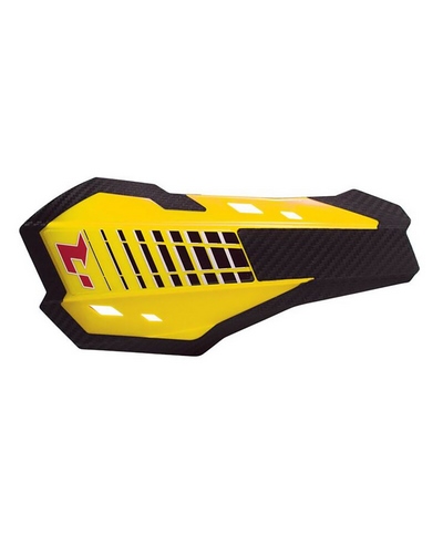 Protège Main Moto RACETECH Coque de rechange RACETECH protège-mains HP2 jaune RMZ