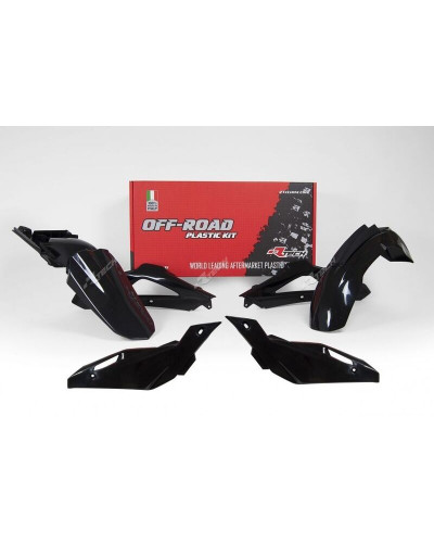 Kit Plastique Moto RACETECH Kit plastique RACETECH Black - Husqvarna TE