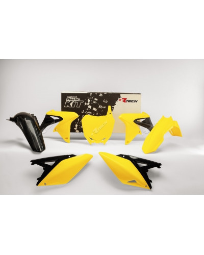 Kit Plastique Moto RACETECH Kit plastique RACETECH couleur origine (14-16) jaune/noir Suzuki RM-Z250