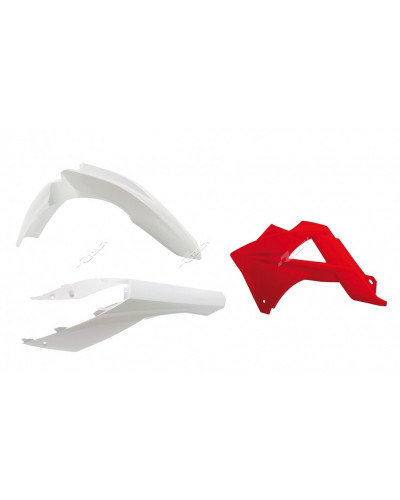 Kit Plastique Moto RACETECH Kit plastique RACETECH couleur origine blanc/rouge Gas Gas EC125/250/300/450 FSR