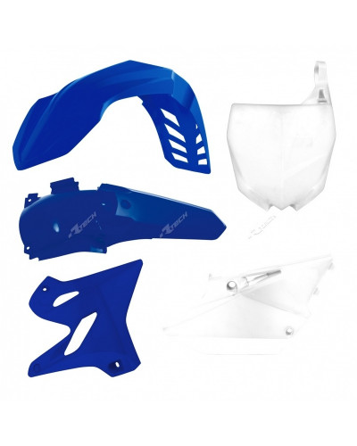 Kit Plastique Moto RACETECH Kit plastique RACETECH couleur origine bleu/blanc Yamaha YZ125/250