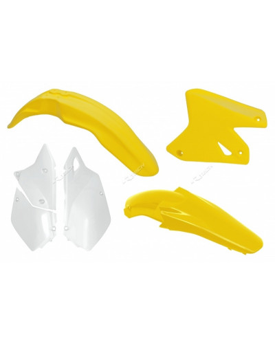 Kit Plastique Moto RACETECH Kit plastique RACETECH couleur origine jaune/blanc Suzuki DR-Z400