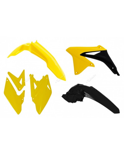 Kit Plastique Moto RACETECH Kit plastique RACETECH couleur origine jaune/noir Suzuki RMX450Z