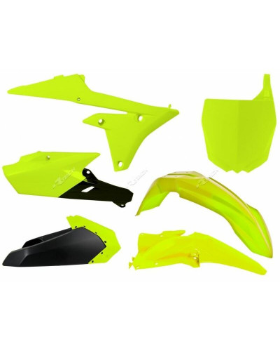 Kit Plastique Moto RACETECH Kit plastique RACETECH jaune fluo/noir Yamaha YZ250F/450F