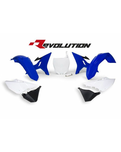 Kit Plastique Moto RACETECH Kit plastiques de rechange RACETECH Revolution bleu/blanc Yamaha YZ125/250