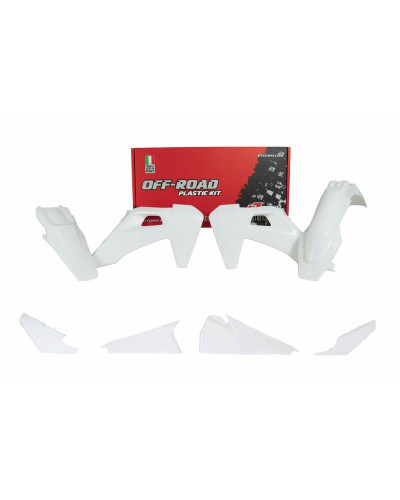 Kit Plastique Moto RACETECH Kit plastiques RACETECH - blanc Husqvarna TE/FE