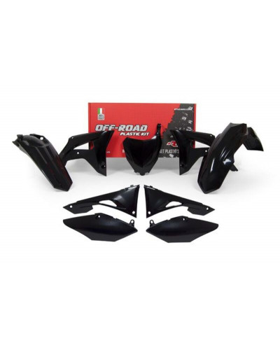 Kit Plastique Moto RACETECH Kit plastiques RACETECH - noir Honda CRF