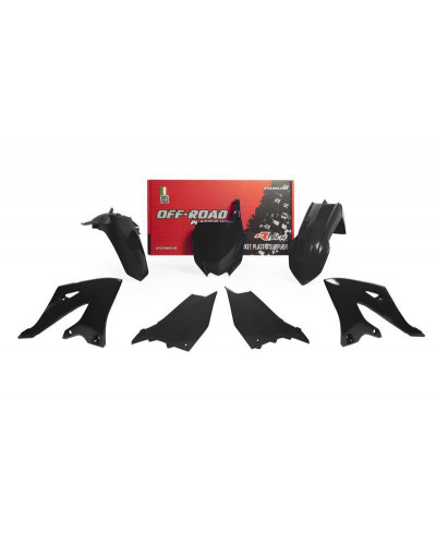 Kit Plastique Moto RACETECH Kit plastiques RACETECH - noir Yamaha YZ125/250