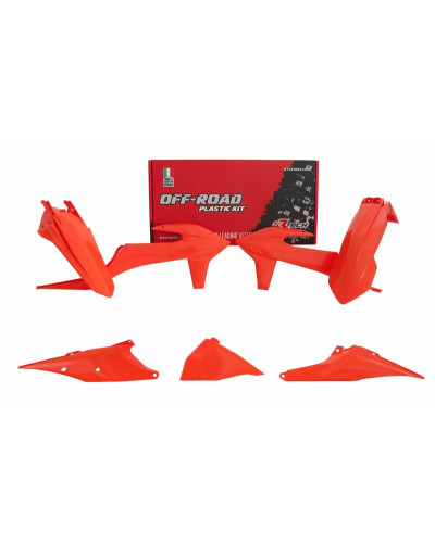 Kit Plastique Moto RACETECH Kit plastiques RACETECH orange - KTM