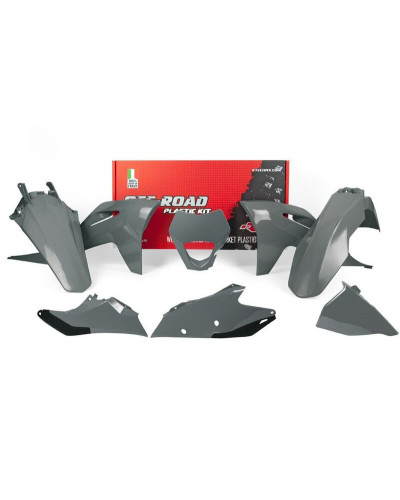 Kit Plastique Moto RACETECH Kit plastiques RACETECH - Quantum Grey Gas Gas EC/EC-F
