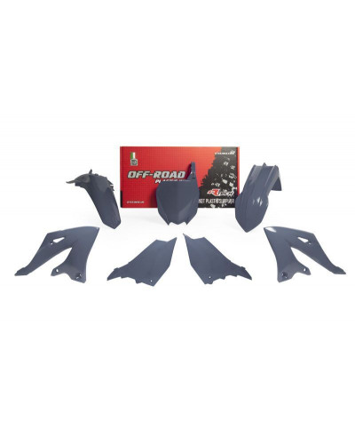Kit Plastique Moto RACETECH Kit plastiques RACETECH - Quantum Grey Yamaha YZ125/250