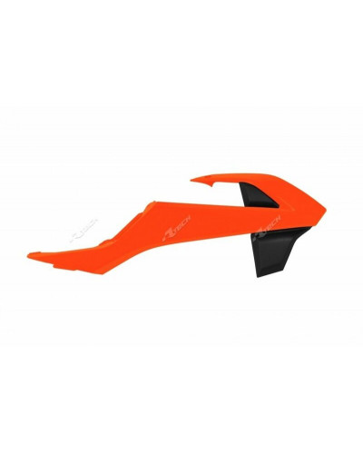 Ouies Radiateur Moto RACETECH Ouïes de radiateur RACETECH couleur origine (2016) orange/noir KTM