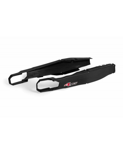 Plastiques Accessoires Moto RACETECH Protection de bras oscillant RACETECH noir