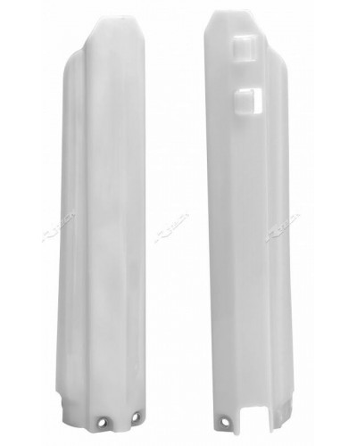 Protège Fourche Moto RACETECH Protections de fourche RACETECH blanc Yamaha