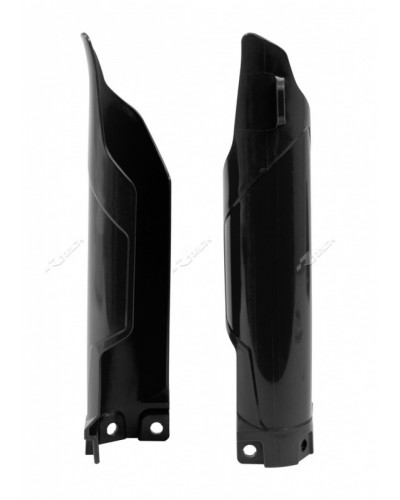 Protège Fourche Moto RACETECH Protections de fourche RACETECH noir Kawasaki KX85