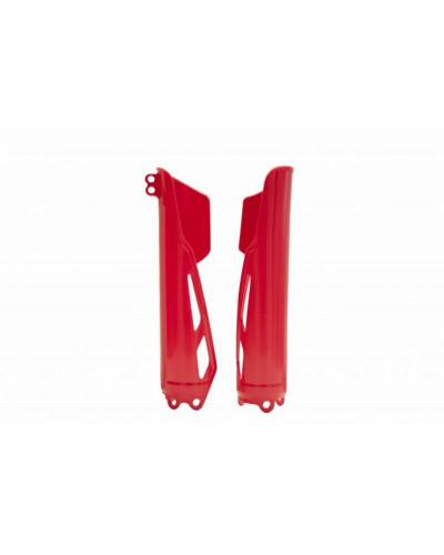 Protège Fourche Moto RACETECH Protections de fourche RACETECH rouge Honda CRF250R/450R