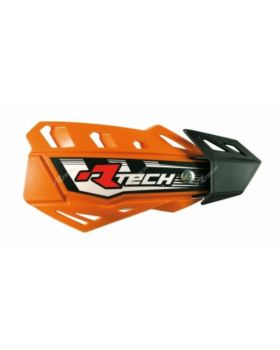 Protège Main Moto RACETECH Protège-mains RACETECH FLX orange réglable