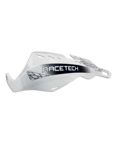 Protège Main Moto RACETECH Protège-mains RACETECH Gladiator blanc