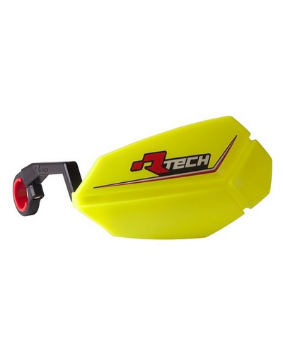Protège Main Moto RACETECH Protège-mains RACETECH R20 jaune fluo  E-Bike