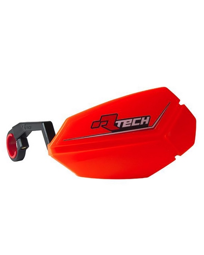 Protège Main Moto RACETECH Protège-mains RACETECH R20 rouge fluo E-Bike