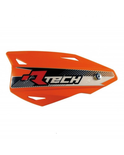 Protège Main Moto RACETECH Protège-mains RACETECH Vertigo réglable orange