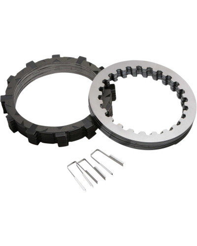 Kit Embrayage Moto REKLUSE Kit disques garnis + lisses d'embrayage REKLUSE