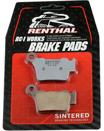 Plaquettes Freins RENTHAL BRAKE PAD SINTER BP-108