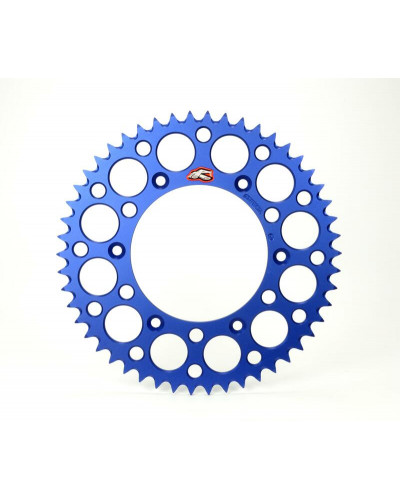 Couronne Moto RENTHAL Couronne RENTHAL Ultralight™ 48 dents alu anti-boue pas 428 type 441U anodisé bleu Husqvarna TC85