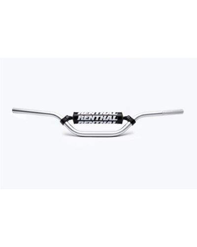 Guidon Moto RENTHAL Guidon Ø22 2mm avec barre RENTHAL Classic Mini MX 80/85CC argent/mousse noire