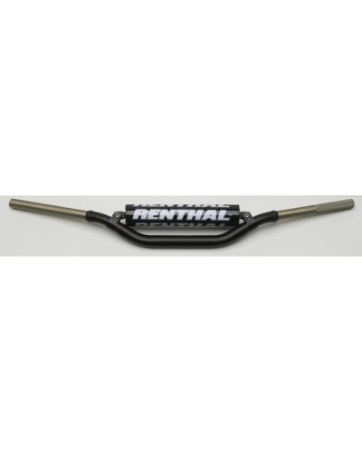 Guidon Moto RENTHAL Guidon Ø28 6mm avec barre RENTHAL Twinwall replica Ricky Carmichael High noir/mousse noire Guidon Moto RENTHAL Guidon Ø28 6mm avec barre RENTHAL Twinwall replica Ricky Carmichael High noir/mousse noire