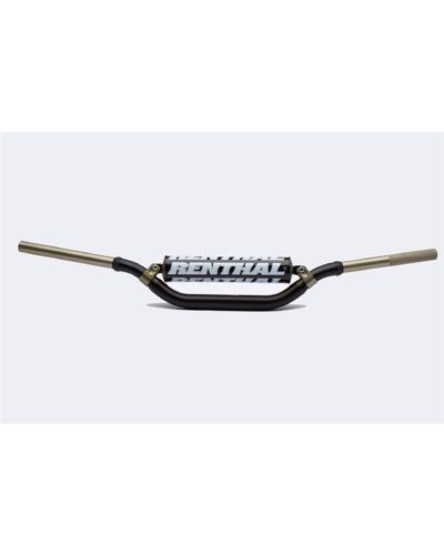 Guidon Moto RENTHAL Guidon Ø28 6mm avec barre RENTHAL Twinwall replica Villopoto/Stewart noir/mousse noire Guidon Moto RENTHAL Guidon Ø28 6mm avec barre RENTHAL Twinwall replica Villopoto/Stewart noir/mousse noire