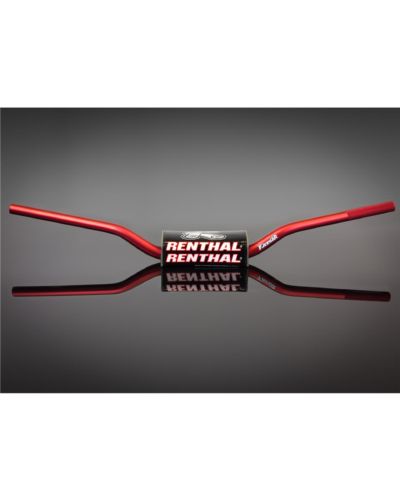 Guidon Moto RENTHAL Guidon Ø28 6mm sans barre RENTHAL Fatbar® Enduro rouge Honda CRF450R/RX