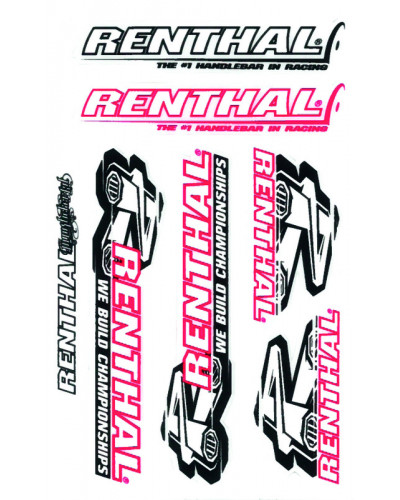 Stickers Déco Moto RENTHAL Planche autocollante RENTHAL