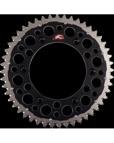 Couronne Moto RENTHAL SPROCKET R 520 48T BK SC TWIN Couronne Moto RENTHAL SPROCKET R 520 48T BK SC TWIN
