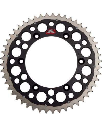 Couronne Moto RENTHAL SPROCKET R 520 49T BK SC TWIN