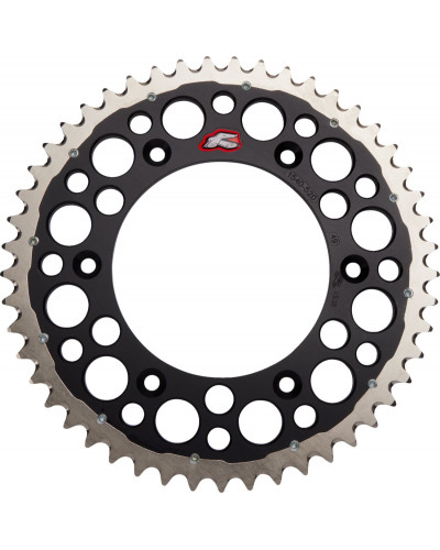 Couronne Moto RENTHAL SPROCKET R 520 49T BK SC TWIN Couronne Moto RENTHAL SPROCKET R 520 49T BK SC TWIN